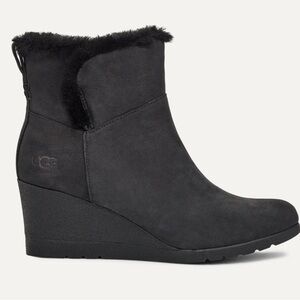 UGG Black Fuzzy Womens Boots